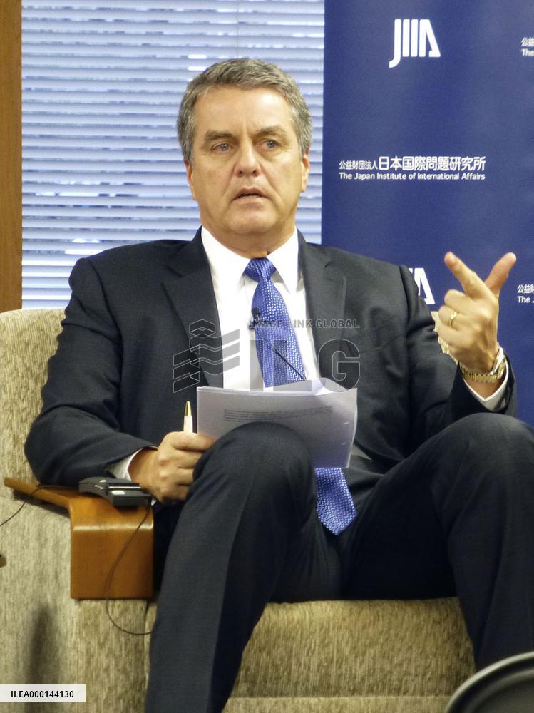 WTO chief Azevedo at Tokyo forum