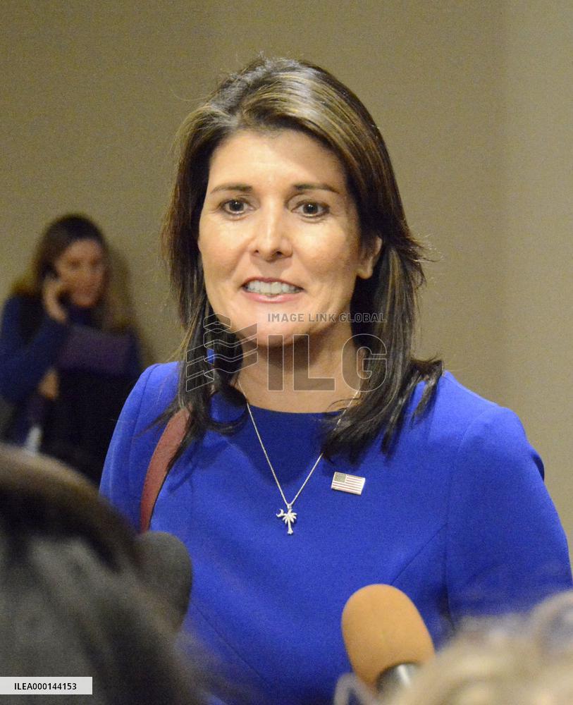 Nikki Haley at UNSC meeting
