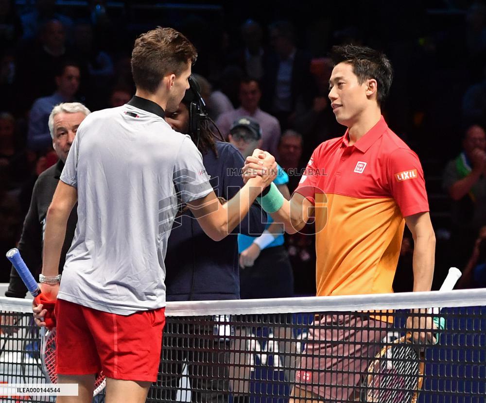 Tennis: Thiem vs Nishikori at ATP Finals