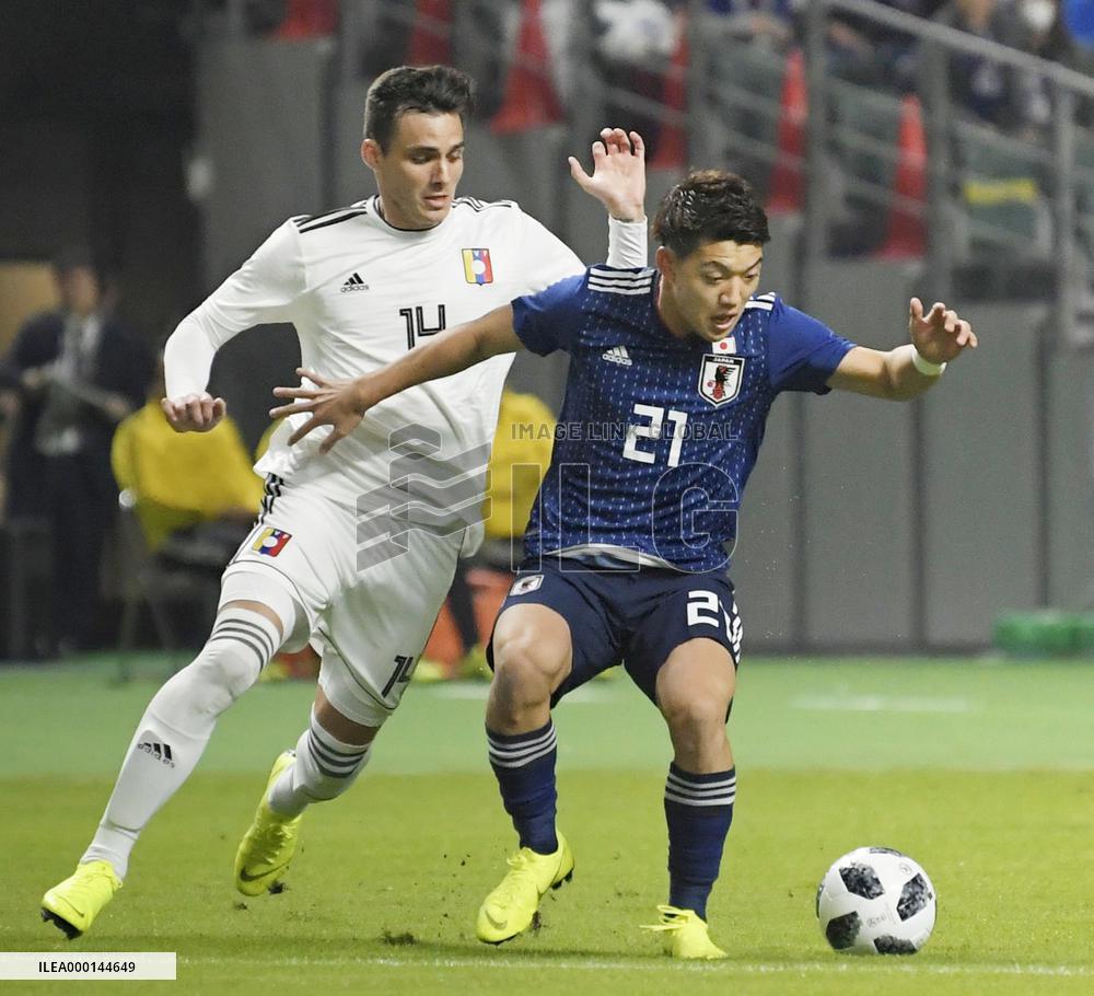 Football: Japan-Venezuela friendly