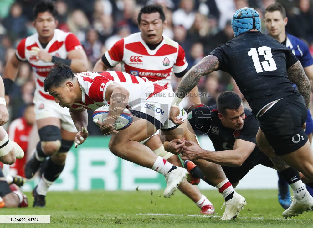 Rugby: Japan-England test match