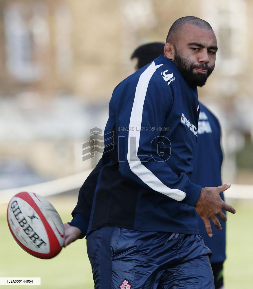 Rugby: Japan training for Russia test