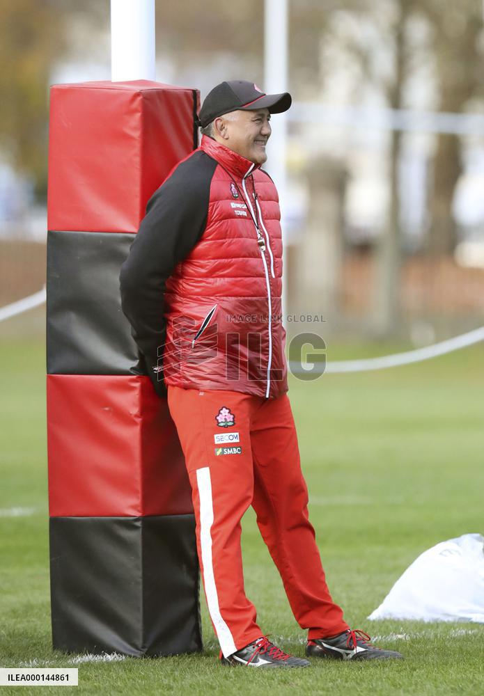 Rugby: Japan training for Russia test