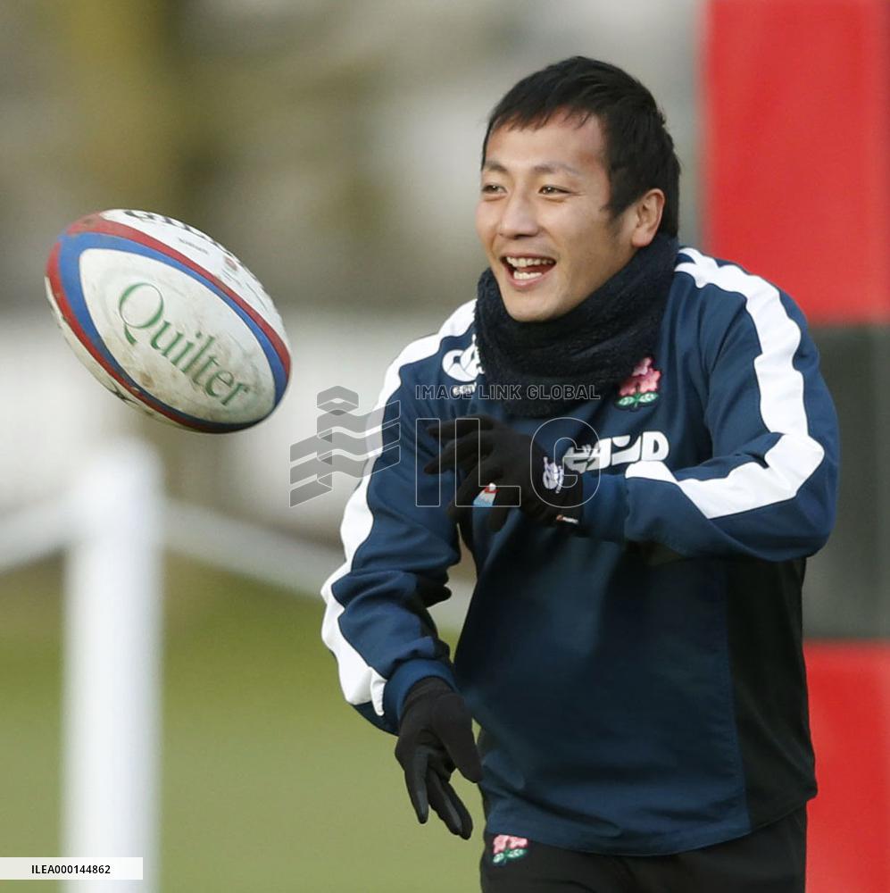 Rugby: Japan training for Russia test