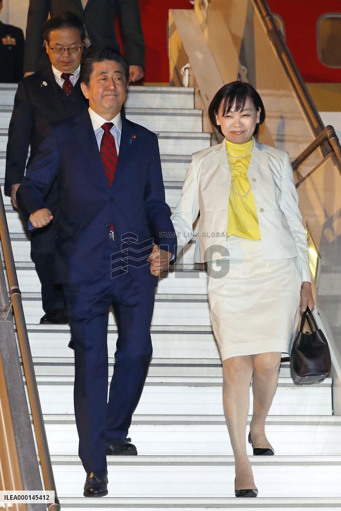 Japan PM Abe in Argentina for G-20 summit