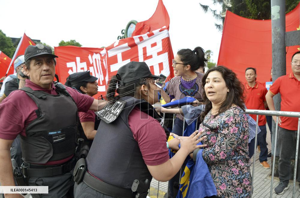 Anti-Beijing protest in Buenos Aires