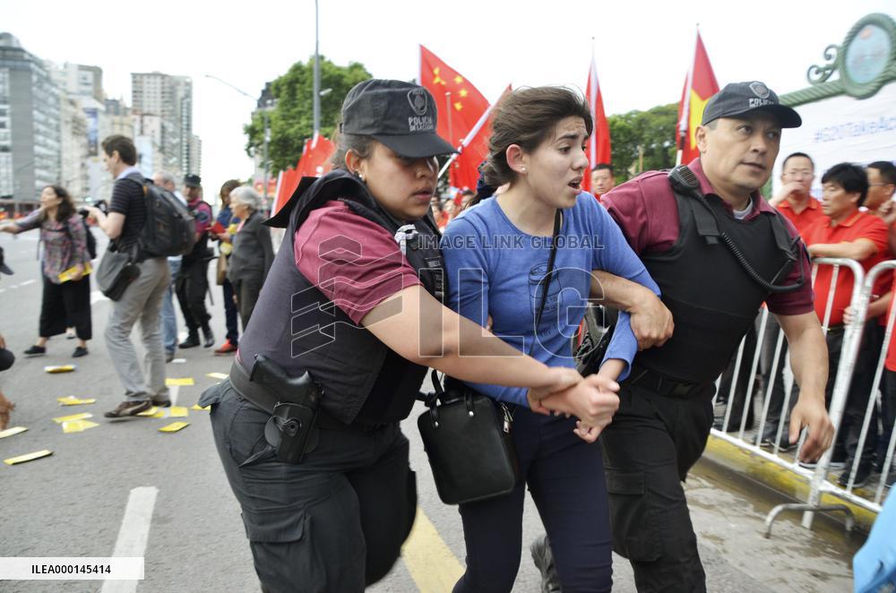 Anti-Beijing protest in Buenos Aires