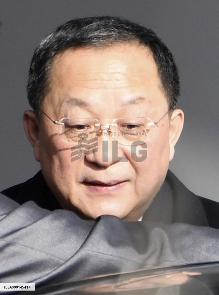 N. Korean Foreign Minister Ri in Beijing