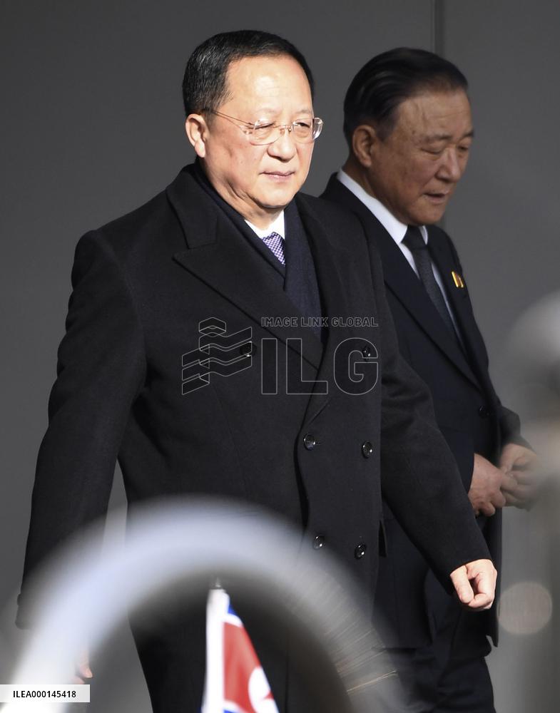 N. Korean Foreign Minister Ri in Beijing