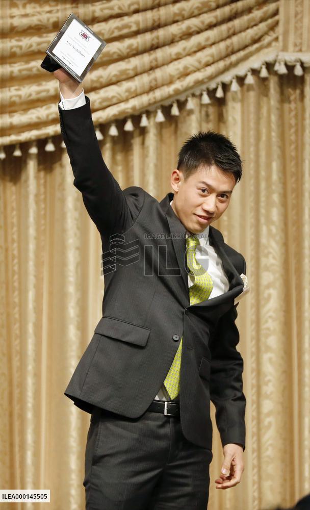 Nishikori awarded JTA's Outstanding Player of Year