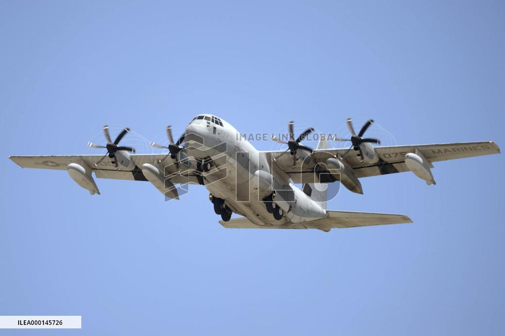 U.S. KC-130 aerial refueling plane