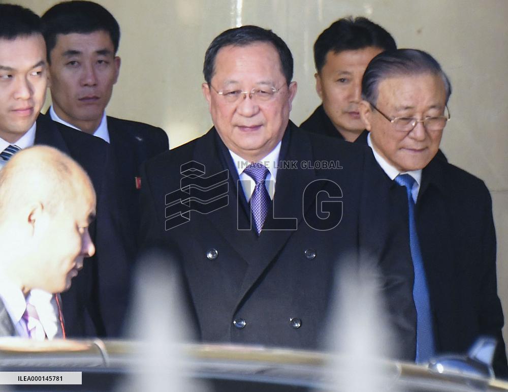 N. Korea's foreign minister in China