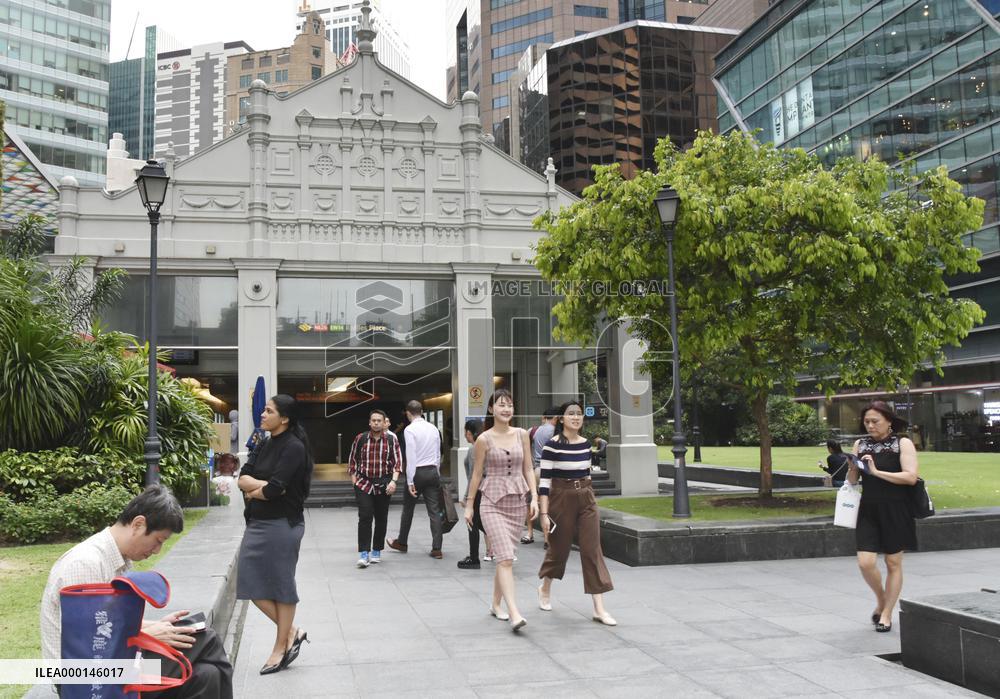 Raffles Place in Singapore