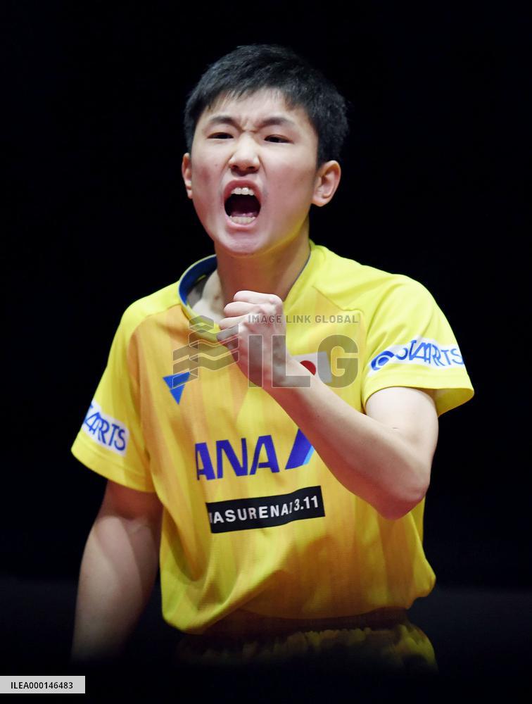 Japan's Harimoto becomes youngest Grand Finals singles champ