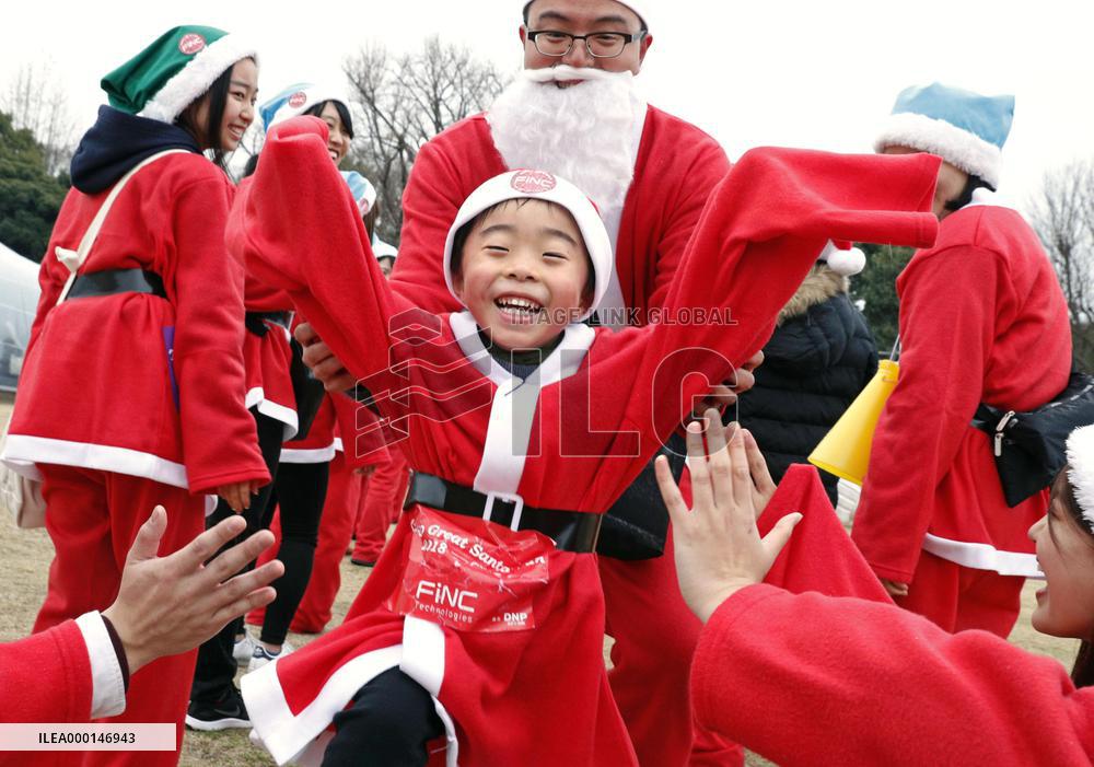 Santa Run event in Tokyo