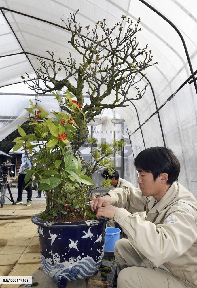 New Year preparations at Imperial Palace