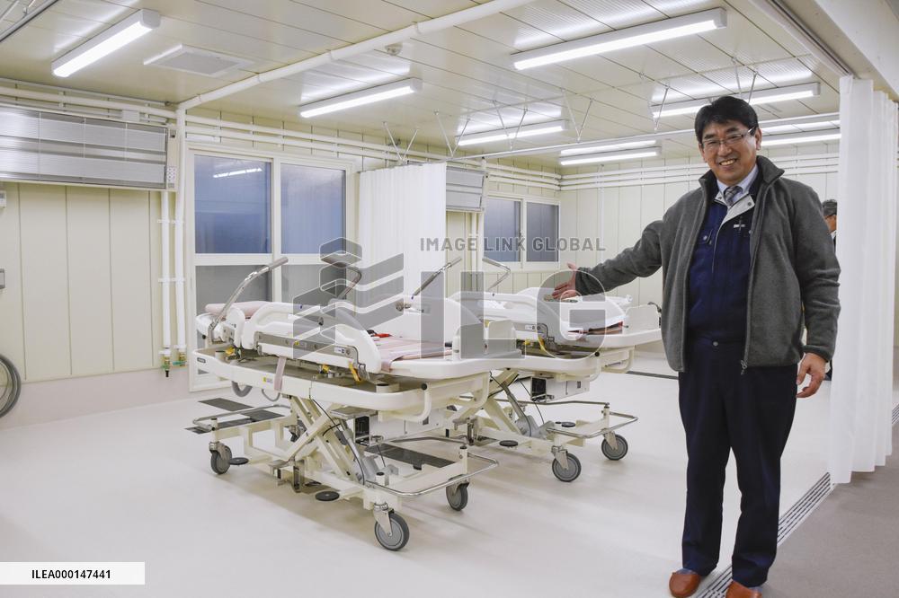 Temporary housing in quake-hit Hokkaido town