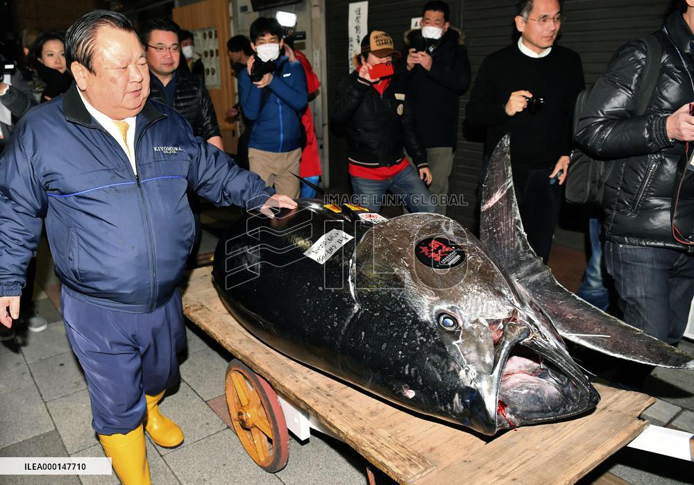 Tuna auction in Tokyo