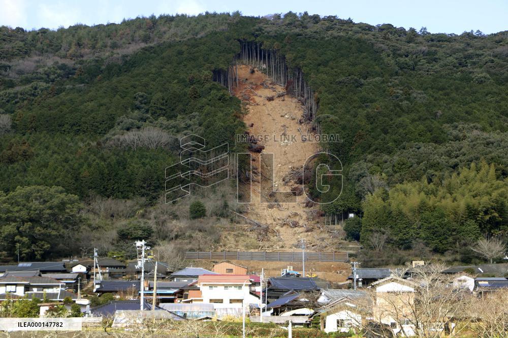 Aftermath of torrential rains in western Japan