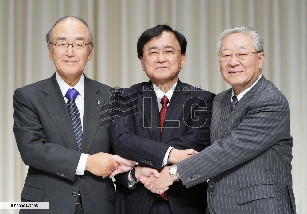 Chiefs of 3 major Japanese business lobbies
