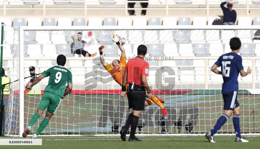 Football: Japan vs. Turkmenistan at Asian Cup