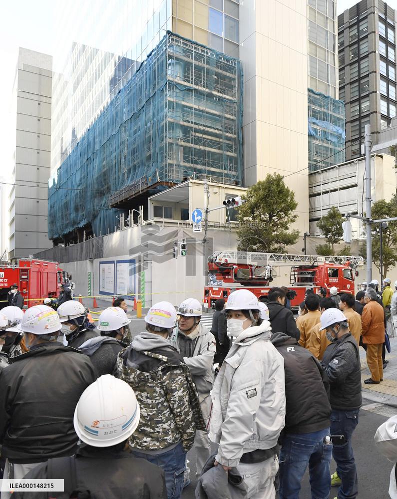 Fire at under-construction Tokyo building