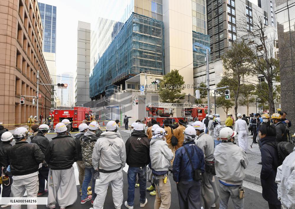 Fire at under-construction Tokyo building