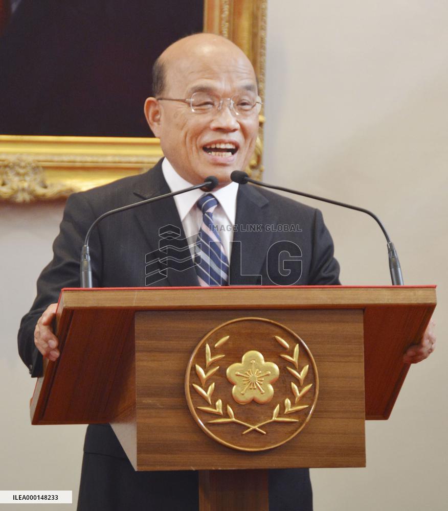 Su Tseng-chang appointed as Taiwan's new premier