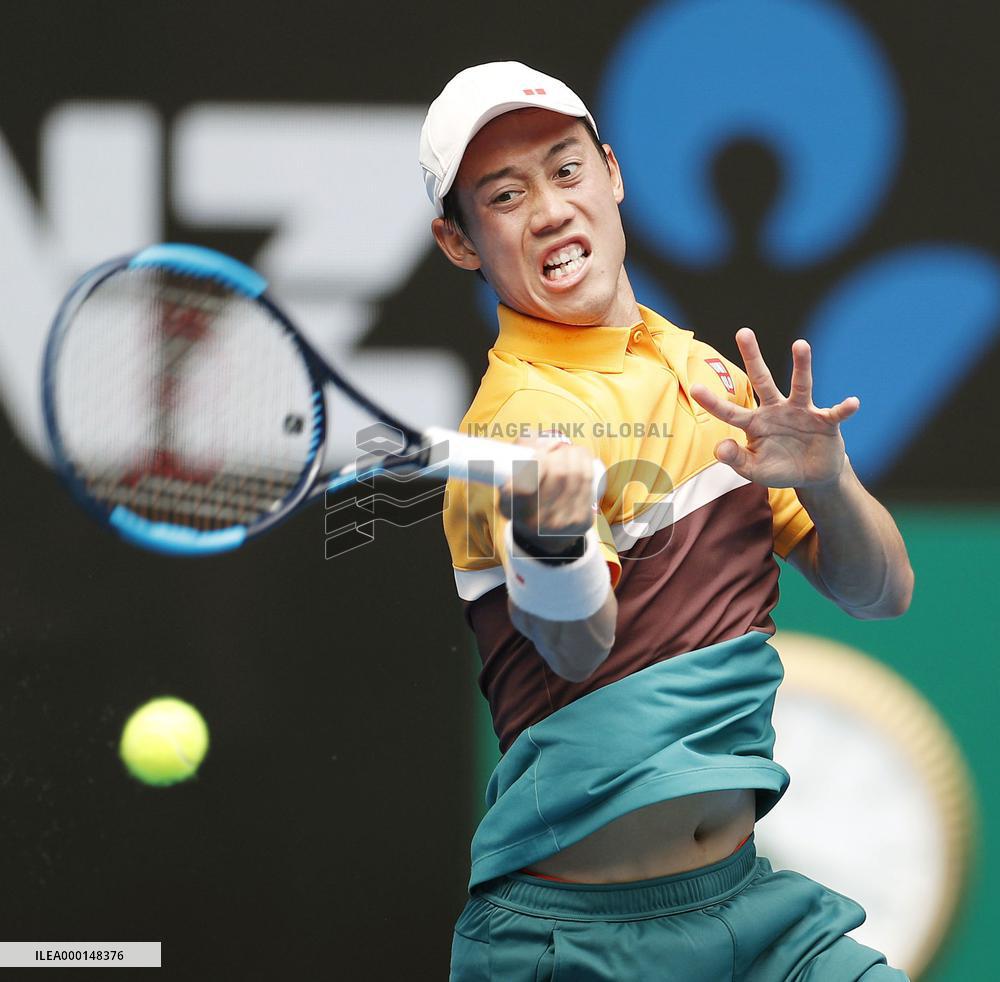 Tennis: Nishikori at Australian Open