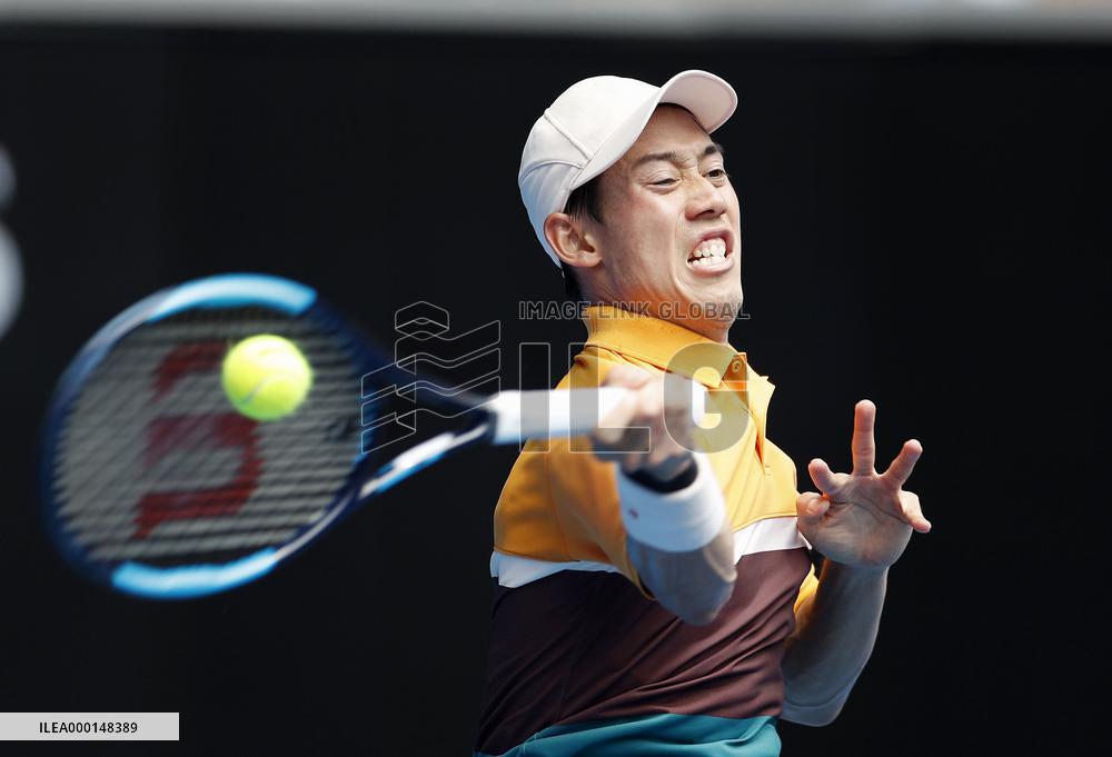 Tennis: Nishikori at Australian Open
