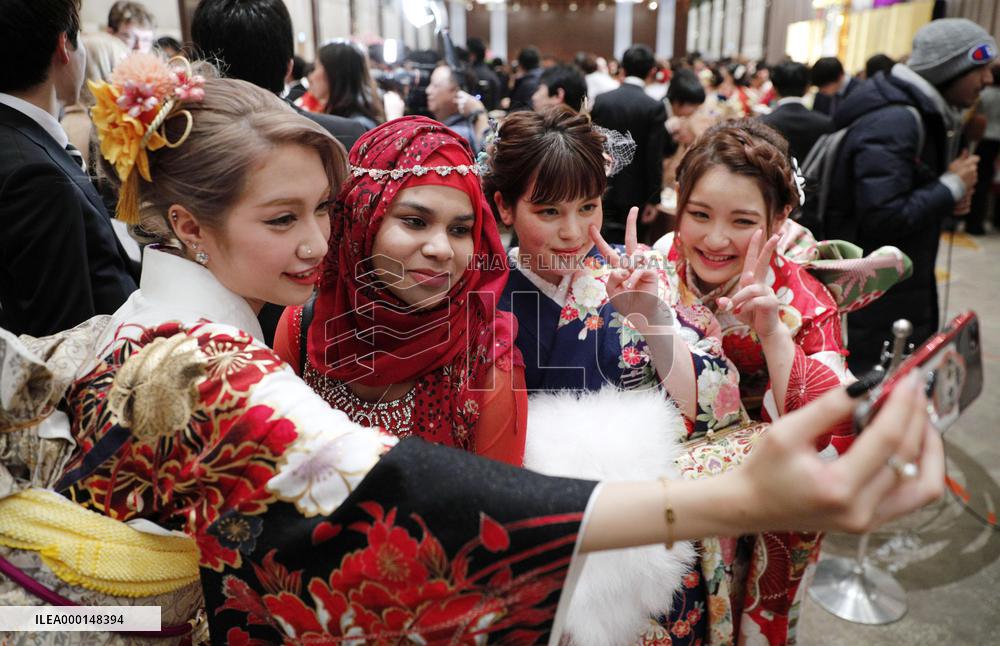 Coming-of-age ceremony in Tokyo