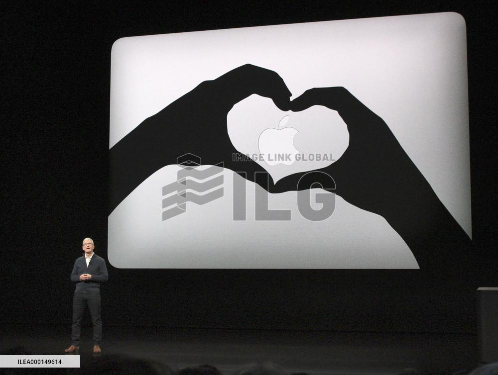 Apple CEO Cook at launch event