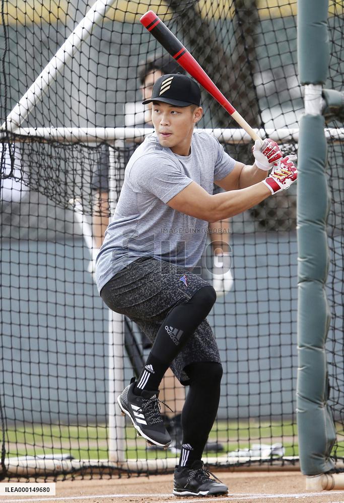 Baseball: Wang Po-jung in Arizona