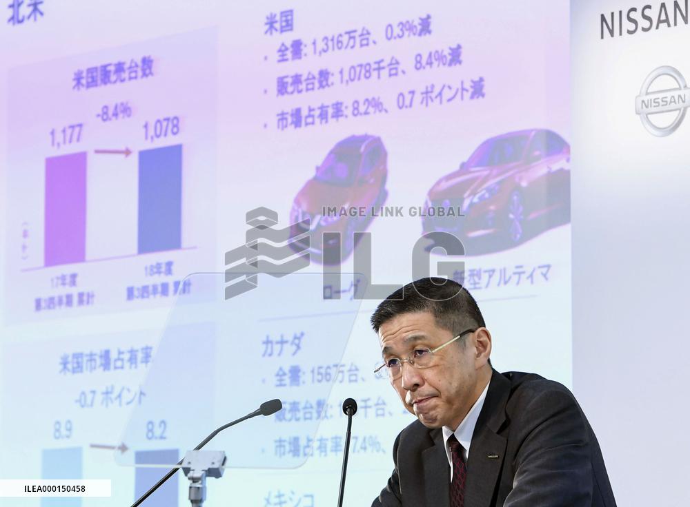 Nissan earnings announcement