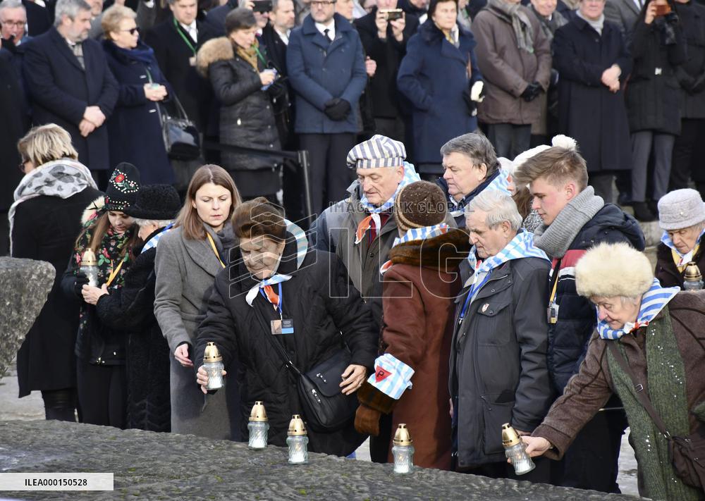 Auschwitz survivors attend memorial ceremony