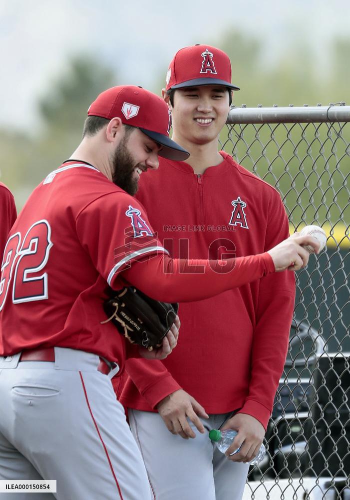 Baseball: Shohei Ohtani in spring training