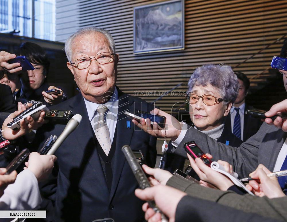Kin of Japanese abducted by N. Korea