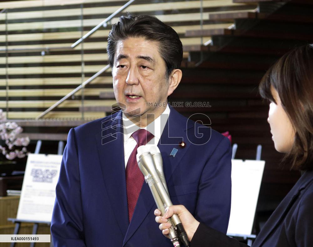PM Abe says Okinawa base move to go ahead