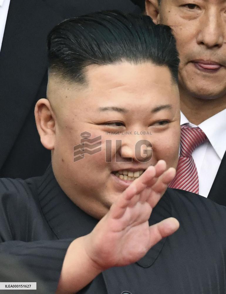Kim Jong Un's arrival in Vietnam