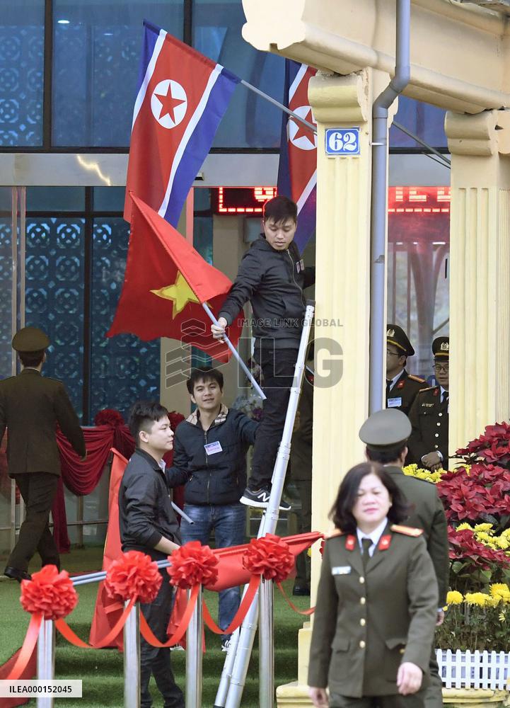 Kim Jong Un on way home