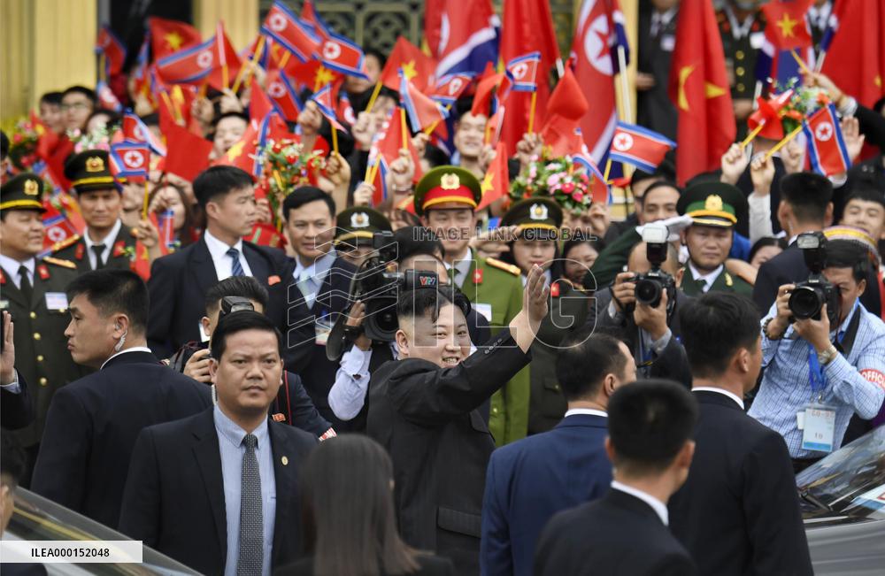 Kim Jong Un on way home