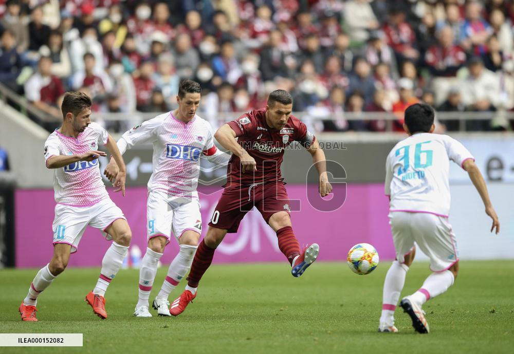 Football: Vissel Kobe-Sagan Tosu in J-League