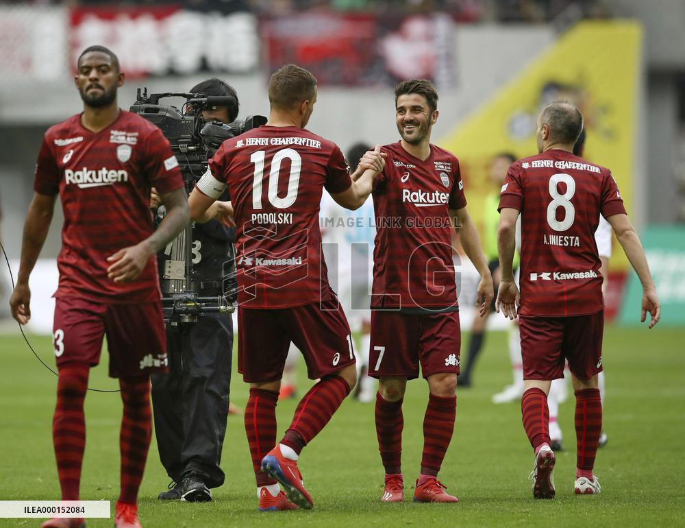Football: Vissel Kobe-Sagan Tosu in J-League