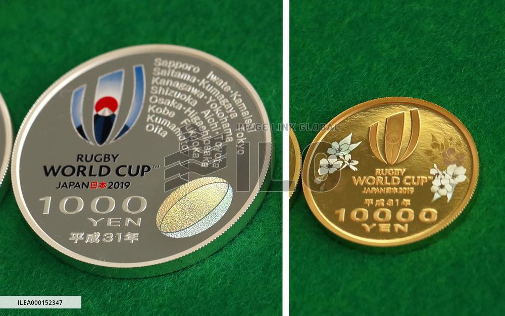 Rugby World Cup Japan coins