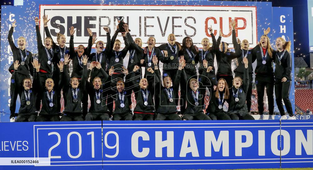 Football: England's SheBelieves Cup victory