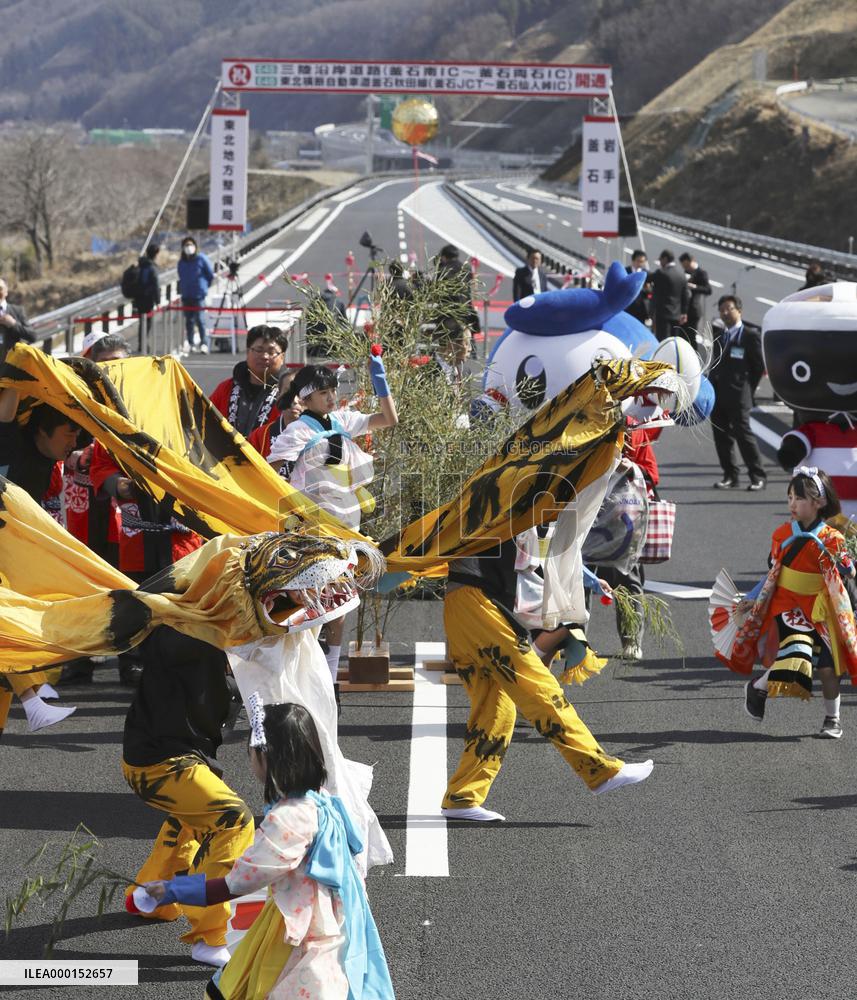 Full opening of motorway in 2011 disaster-hit area