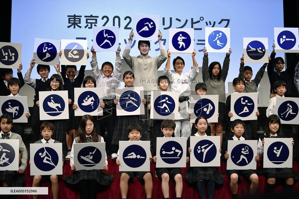 Pictograms for 2020 Tokyo Olympics