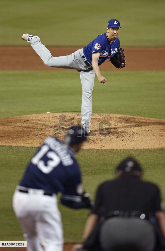Baseball: Dodgers' Kenta Maeda