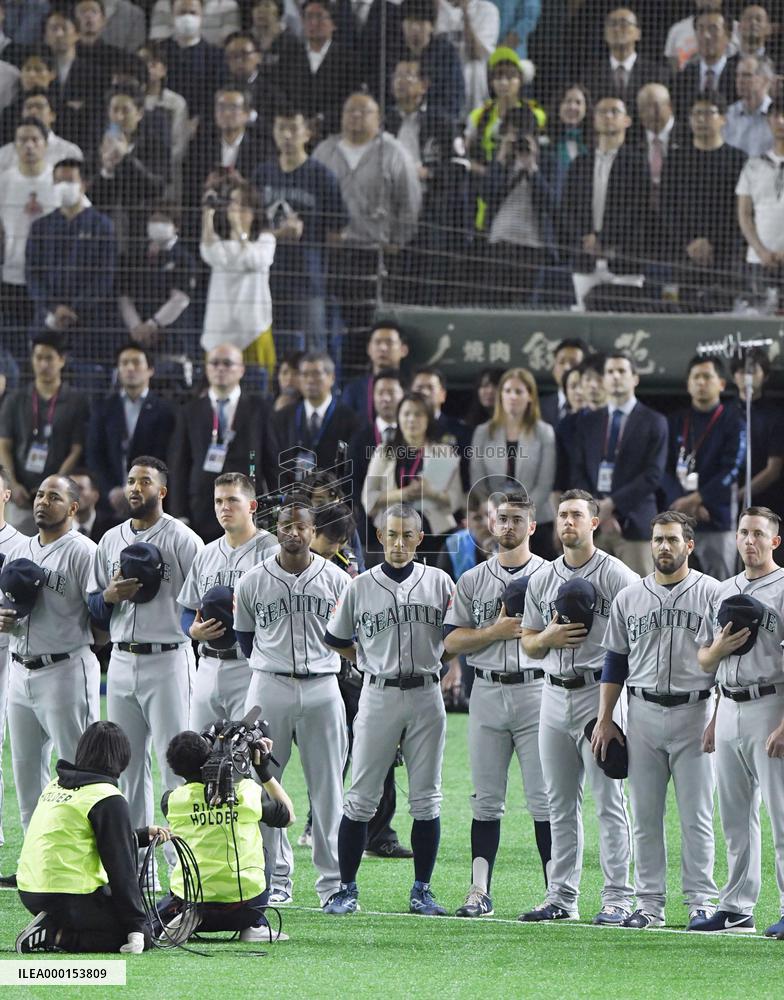 Baseball: A's-Mariners opening series in Japan