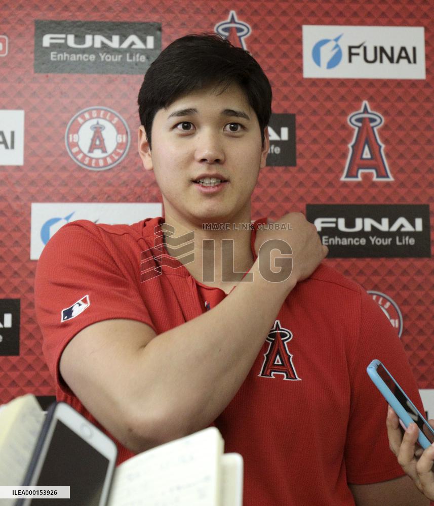 Baseball: Angels' Shohei Ohtani